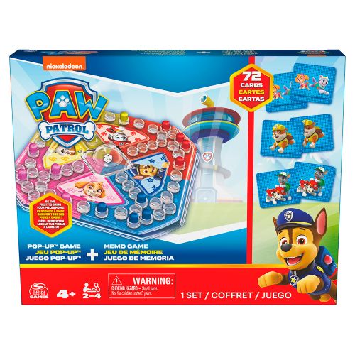 Jeu Pop-up et jeu de mémoire - Pat' Patrouille