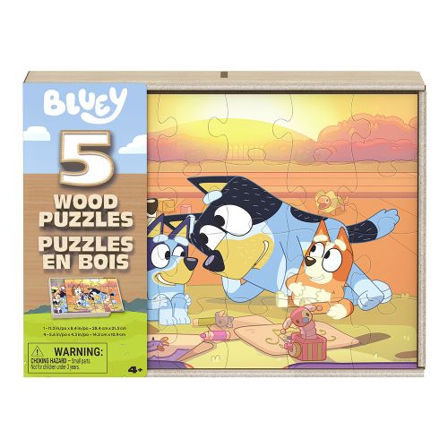 Casse-tête en bois 5 en 1 - Bluey