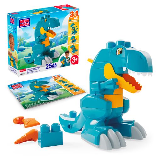 Mega Bloks - Build & Chomp Dinosaur - 25 pieces