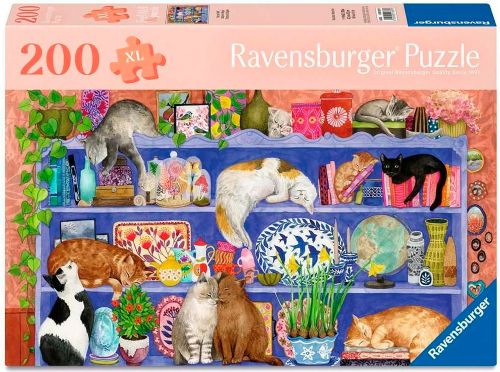Puzzle 200 pieces XL - Cats on the Shelf