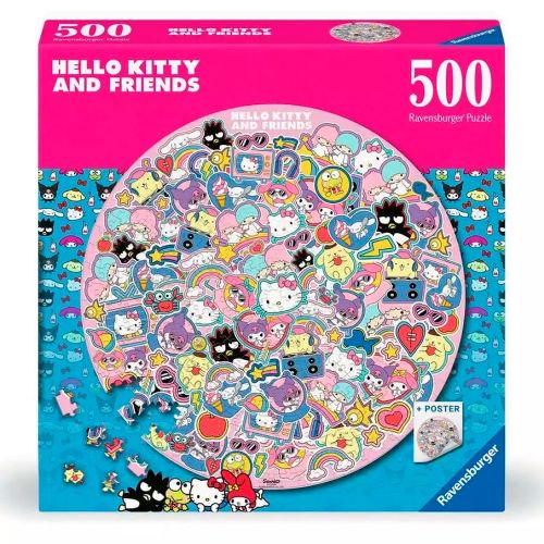 500 Pieces round puzzle - Hello Kitty