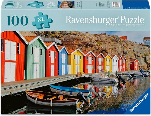 Casse-tête 100 pièces XL - Maisons colorées en Suède