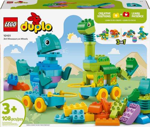 Lego Duplo Ville - Dinosaures sur roues 3-en-1