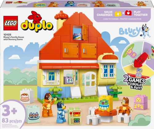 Lego Duplo - La maison de la famille de Bluey avec jeu de mémoire