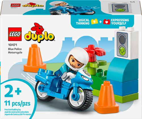Lego Duplo - La moto de police bleue