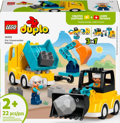 Lego Duplo - Les véhicules de chantier 3-en-1