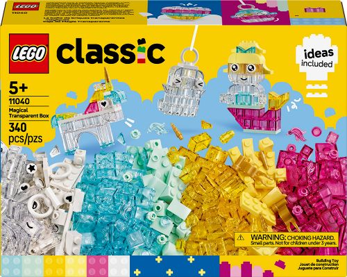 Lego Classic - La boîte de briques transparentes magiques