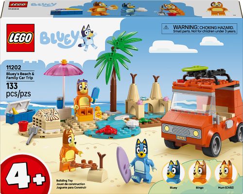 Lego Bluey - L'escapade à la plage de la famille de Bluey
