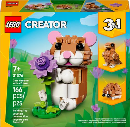 Lego Creator - Cute Hamster with a Flower