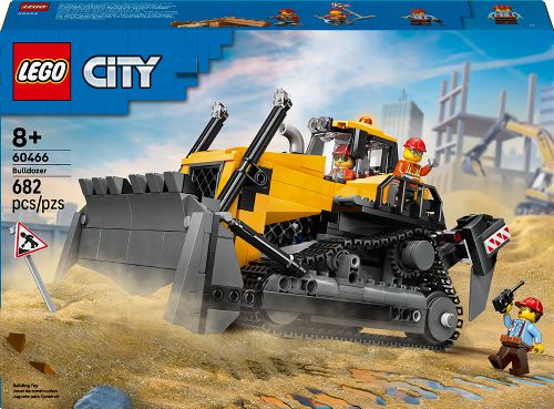 Lego City - Bulldozer jaune avec chargeur frontal