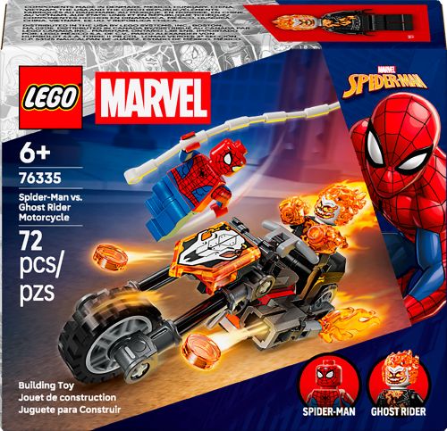 Lego - Super Heroes - Spider-Man contre la moto de Ghost Rider