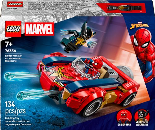 Lego Super Heroes - SMarvel La voiture de Spider-Man contre Wolverine venomisé