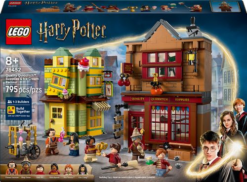 Lego Harry Potter - Le Magasin d'accessoires de Quidditch et Les glaces Florian Fortarôme
