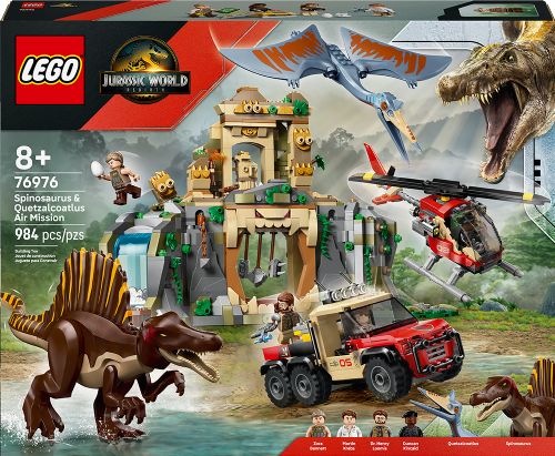 Lego Jurassic World - Mission aérienne Spinosaure et Quetzalcoatlus