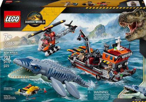 Lego Jurassic World - L'attaque du bateau par le mosasaure
