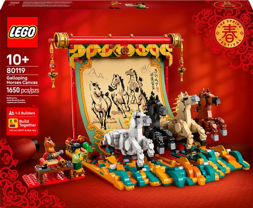 Lego Chinese Festival - La toile de chevaux au galop