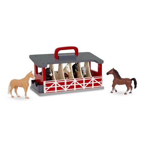 Terra - Wooden horse stable Playset