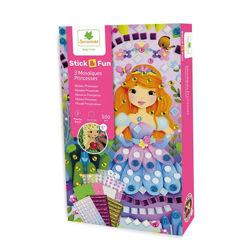 Stick'N Fun - 3 Mini Mosaïques - Princesses