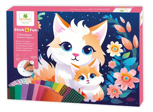 Stick'N Fun - XL 5 Mosaïques - Animaux mignons