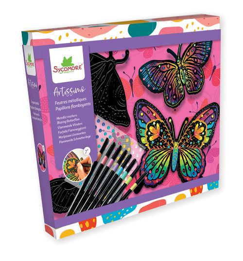 Artissimo - GM Feutres métallisés - Papillons flamboyants