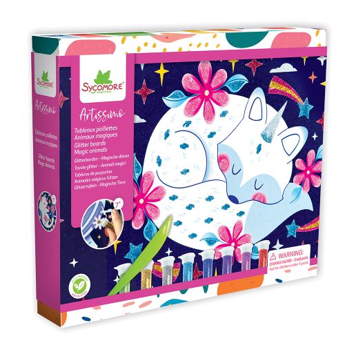 Artissimo - L Glitter boards - Magic animals
