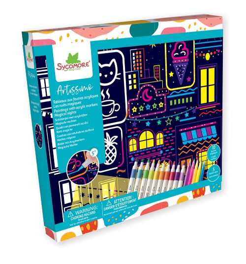 Artissimo - XL Acrylic markers painting Magical night