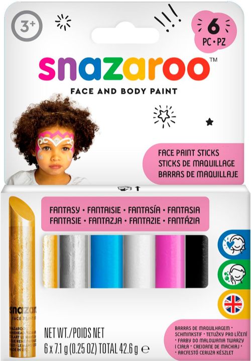 Snazaroo - 6 crayons de maquillage: Fantaisie