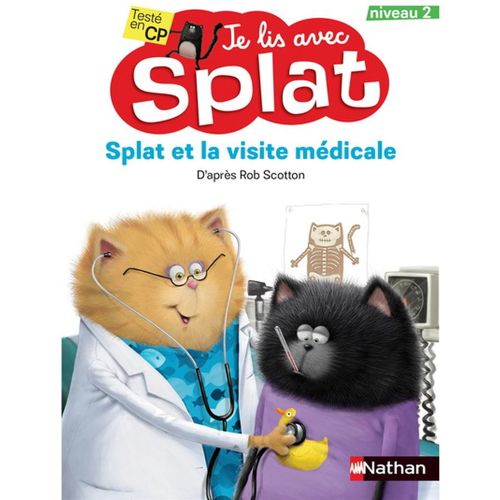 Livre - Je lis avec Splat: Splat et la visite médicale (N3) - Version française