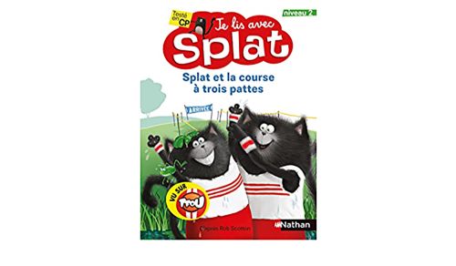 Livre - Je lis avec Splat: Splat et la course à trois pattes (Niveau 2) - Version française