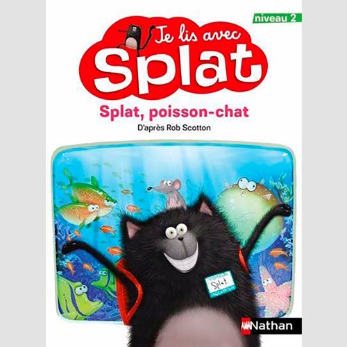 Livre - Je lis avec Splat: Splat, poisson-chat (Niveau 2) - Version française