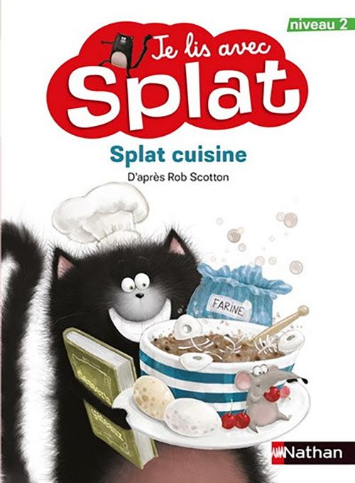 Livre - Je lis avec Splat: Splat cuisine (Niveau 2) - Version française