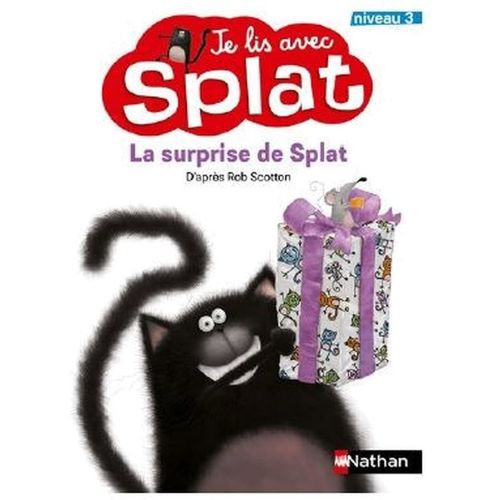 Livre - Je lis avec Splat: La surprise de Splat (N3) - Version française
