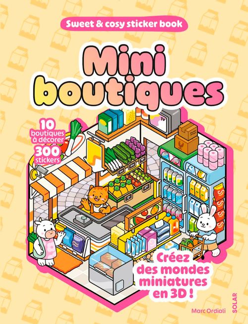 Livre - Mini boutique: Livre d'autocollants doux et cosy - Version française