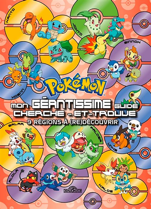 Livre - Pokémon, Mon Géantissime Guide Cherche-et-Trouve 9 régions à (re)découvrir - Version française