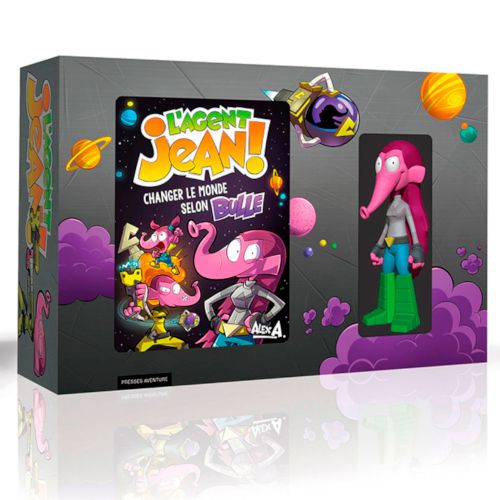 Livre - L'agent Jean, Changer le monde selon bulle (Coffret noir avec figurine) - Version française