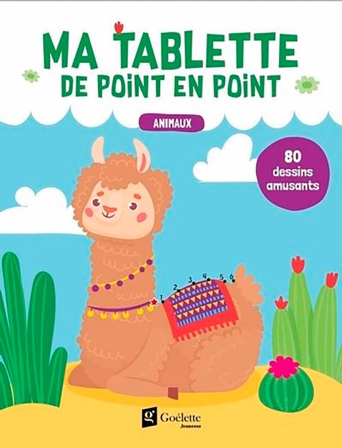 Livre - Ma tablette de point en point - Animaux - Version française