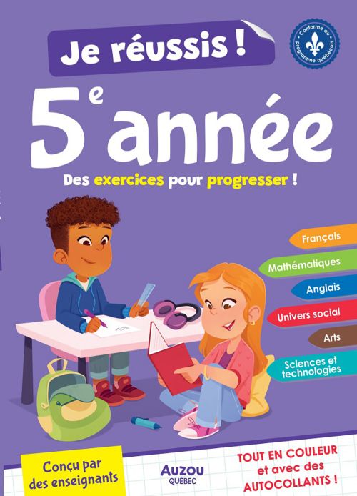 Livre - Je réussis! 5e année - Version française