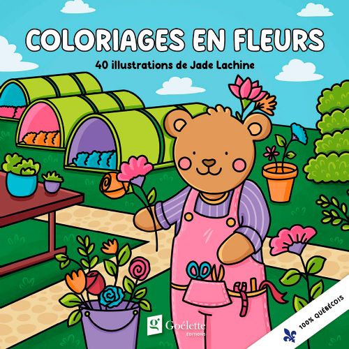 Livre - Jade Lachine: Coloriages en fleurs - Version française