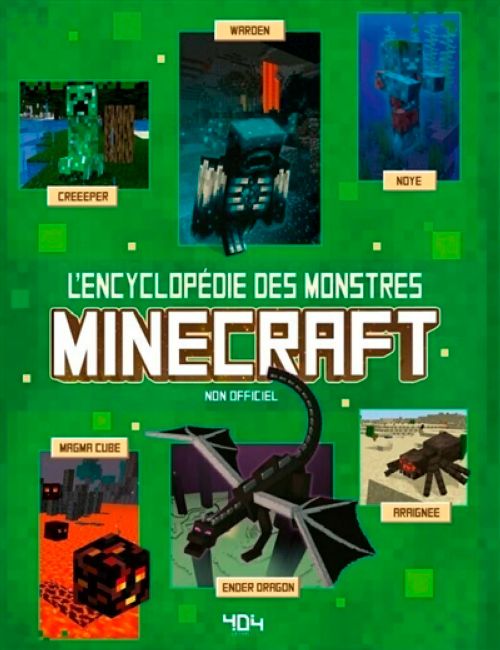 Livre - Minecraft l'encyclopédie des monstres - Version française