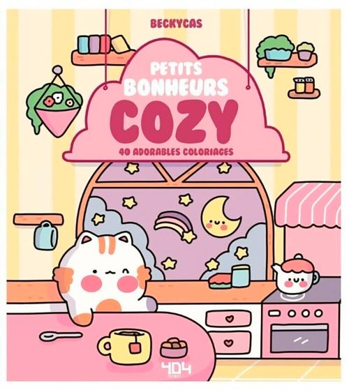 Book - Petits bonheurs cozy: 40 adorables coloriages - French version