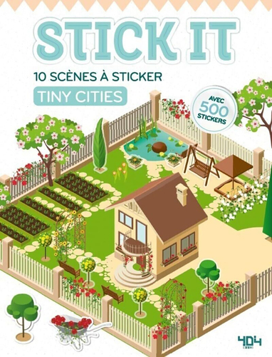 Livre - Stick It Tiny cities: 10 scènes à sticker - Version française