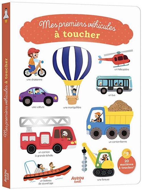 Livre - Mes premiers véhicules à toucher - Version française