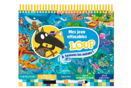 Book - Mes jeux effaçables Loup: à travers les océans! - French version