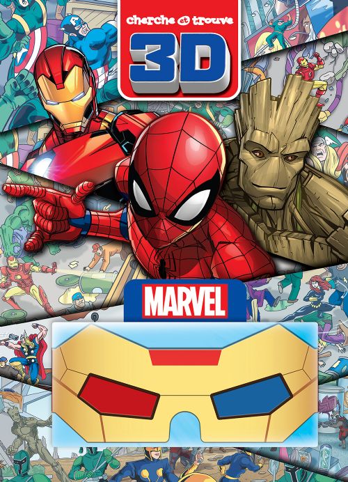 Livre - Cherche et trouve 3D: Marvel - Version française