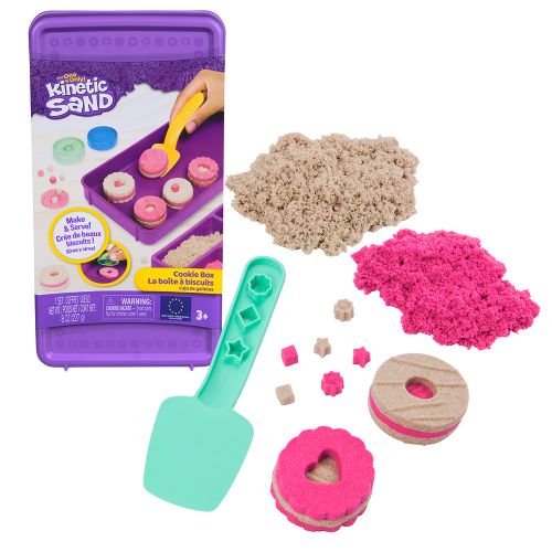 Kinetic Sand - Cookie Box Playset with 8oz Play Sand