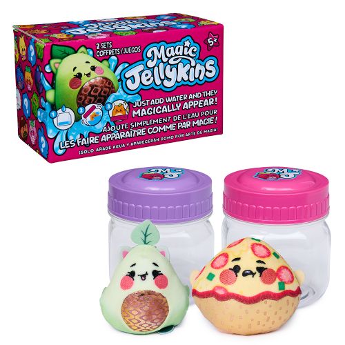 Magic Jellykins - Coffret de 2 pot avec peluche surprise, assortiment