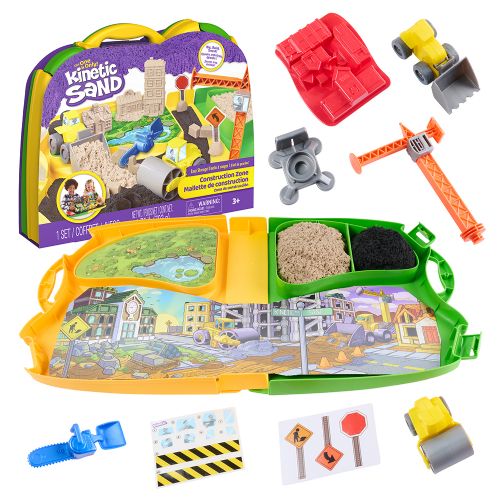 Kinetic Sand - Coffret mallette de construction