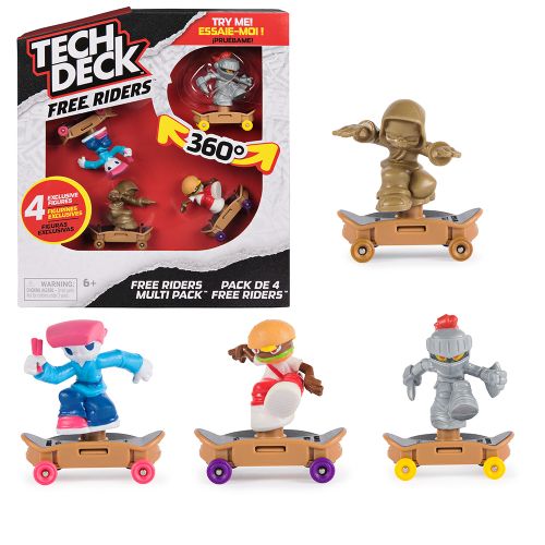 Tech Deck - Coffret Free Riders planches et figurines