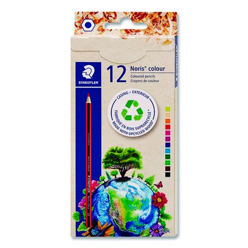 12 crayons de couleur bois suprarecyclé