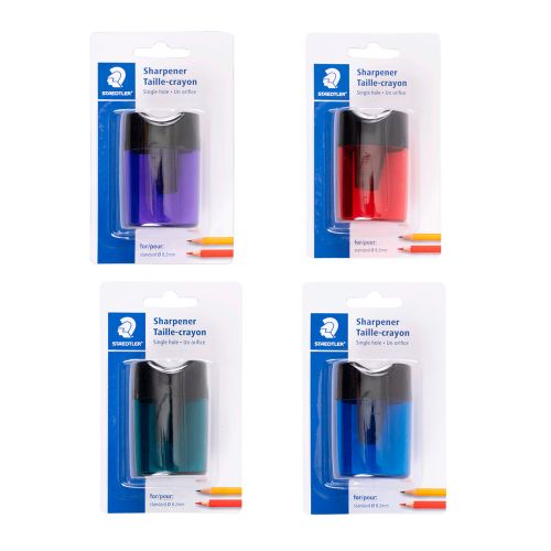 Single-hole plastic sharpener, assorted